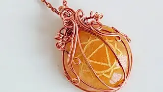 DiY Wire Wrapped Cinderella Pumpkin Tutorial with Chakra Gemstone