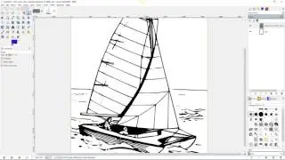 Colorizing A Drawing With GIMP