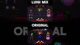 FNF Mario's Madness Promotion Luigi Mix VS Original Comparison!