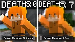Bedwars, But When I Die I Lower My Render Distance... (Solo Bedwars)