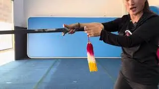 Taichi sword cutting