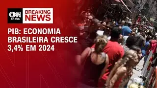 PIB: economia brasileira cresce 3,4% em 2024 | LIVE CNN