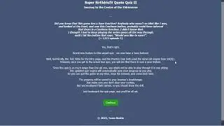 Super SirEldricIV Quote Quiz II - Part 1