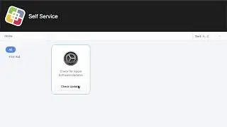 Open Software Update preference pane from Self Service