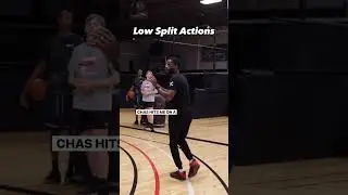 LOW SPLIT ACTIONS + READS🔥💯🏁#TheTransition #Shorts #basketball #basketballtrainer #nba
