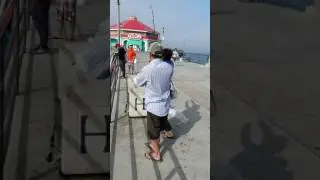 Fishing at Huntington Beach
