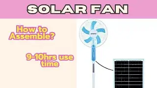 How to assemble Bosca Solar Stand Fan | Rechargeable Solar Electric Fan #solar #solarpanel