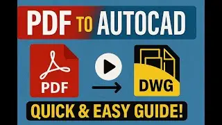 how to convert pdf to autocad | pdf to autocad