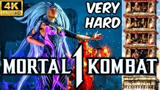 MK1 *DARK SINDEL* VERY HARD KLASSIC TOWER GAMEPLAY!! (SAREENA AS KAMEO) 4K 60 FPS NO MATCHES LOST!!