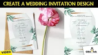 How to Create a Wedding Invitation Design | PHOTOSHOP TUTORIAL
