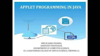APPLET PROGRAMMING IN JAVA