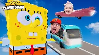 🚗 SAMOCHODY vs SPONGEBOB w TEARDOWN (Mody)