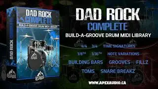 Dad Rock Build-A-Groove Drum MIDI Library!