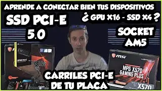 ¿TU GPU BAJÓ A 1X8? ¿TU SSD VA LENTO? APRENDE A CONECTAR BIEN TUS DISPOSITIVOS EN LOS CARRILES PCI-E