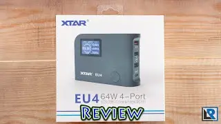 Xtar EU4 USB Charging Hub (USB-C, QC3, ports)