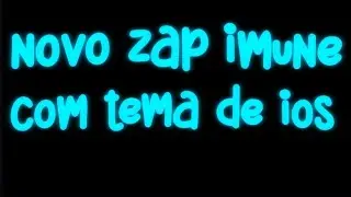 😱🔥VAZEI!! NOVO WHATSAPP IMUNE COM TEMA DE IOS!! COM A MELHOR RAJADA INSTATICK DO MUNDO!!!🔥😱