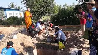 First pole and site blessing of our Thai house build