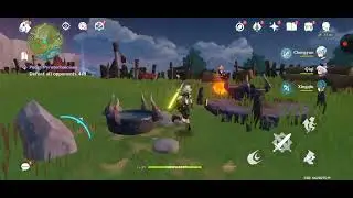 Genshin Impact gameplay on pixel 5