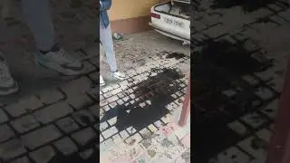 How to remove car oil from tiles?
