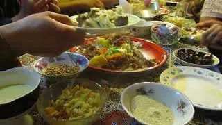 Казахская юрта , БЕШБАРМАК . поселок Эльтон. Экскурсия .