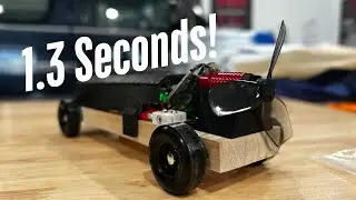 We built a DRONE POWERED Pinewood Derby Car!