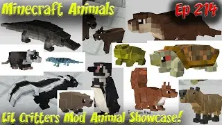 LiL Critters Mod Animal Showcase Update | A ZAWA Mod Addon Minecraft Animals Ep214