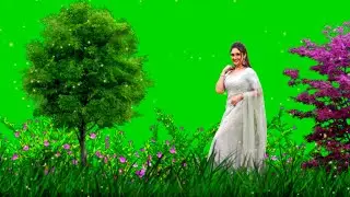 New 3D Cinematic Nature Beautiful girl Green Screen Effect #green_screen_video#kinemasterediting