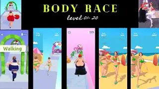Body race 3d game all level| Sexy girl game all level| Hot girl gameplay  #bodyrace #gaming