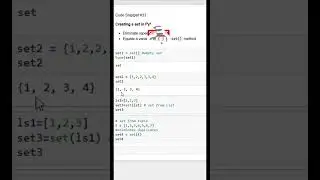 How to create a set in Python? 