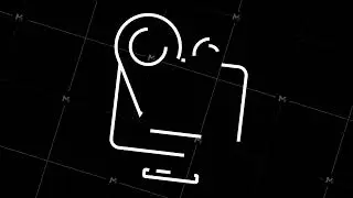 Navigation and Map line icons set. Motion graphics.