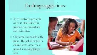 Drafting- second stage of the writing process