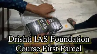 Drishti IAS Foundation Course First Parcel | Unboxing Drishti ias Foundation Course Material