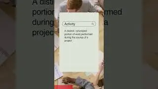 What is Activity in Project Management?