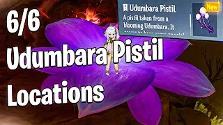 6/6 Udumbara Pistil Locations | Awaken the Residual Pari in the Fravashi Trees | Genshin Impact |