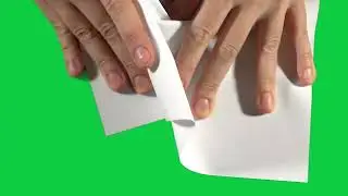 [4K] Green Screen Paper Reveal Transition