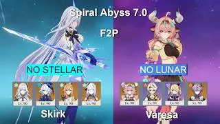 NEW bosses | C0 Skrik C0 Varesa | F2P Clear & Tips | NEW Spiral Abyss 7.0 | Genshin Impact