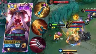 FREYA VS RUBY GOLD LANE! FREYA TRIPLE KILLS DI EARLY GAME! BEST BUILD FREYA TERSAKIT 2024