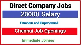 💥20,000 Salary Freshers and Experienced Job Openings 