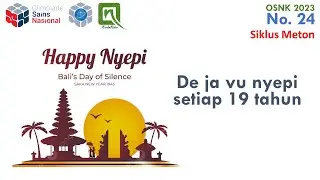 Pembahasan OSNK Astronomi 2023, no 24 - Nyepi