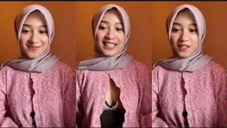 LIVE AURA HIJABER CANTIK, BLUNDER PARAH KANCING LEPAS GAK SADAR