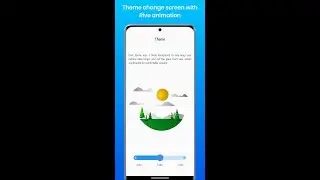 Light/Dark theme screen with Rive animation and Flutter
