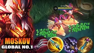 TOP GLOBAL MOSKOV FULL LIFESTEAL BUILD! USE THIS BUILD AND EMBLEM TO RANK UP FAST IN SOLO RANKED!