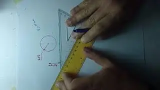 4. Construct an arc of a given radius tangent to a straight line and a circle