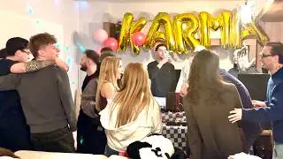 My song KARMA's release party. Ecrin Su Çoban