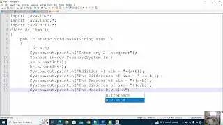 ARITHMATIC OPERATORS DEMO IN JAVA #javaclasses