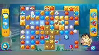 Fishdom 2022, no Boosters,  671  level  -  прохождение без бустеров,  671  уровень.