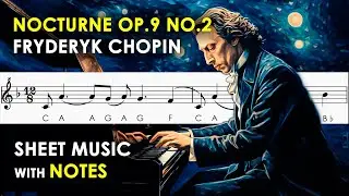 Nocturne Op.9 No.2 - Frédéric Chopin | Sheet Music with Notes for Recorder, Flute, Violin Tutorial