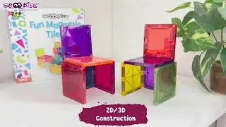 Fun Magnetic Tiles (16 pcs) | Scoobies