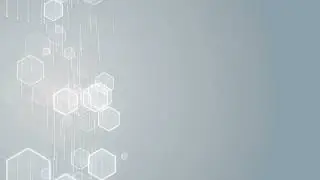 Hex Particles Medical Grid Hexagon Pattern Technology Background Loop 4K