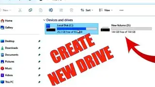 How to Create New drive On windows 11 & Windows 10 | Create New Partition (2025)